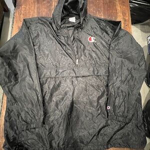 Champion Black Pullover Windbreaker